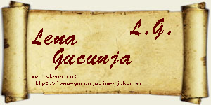 Lena Gucunja vizit kartica